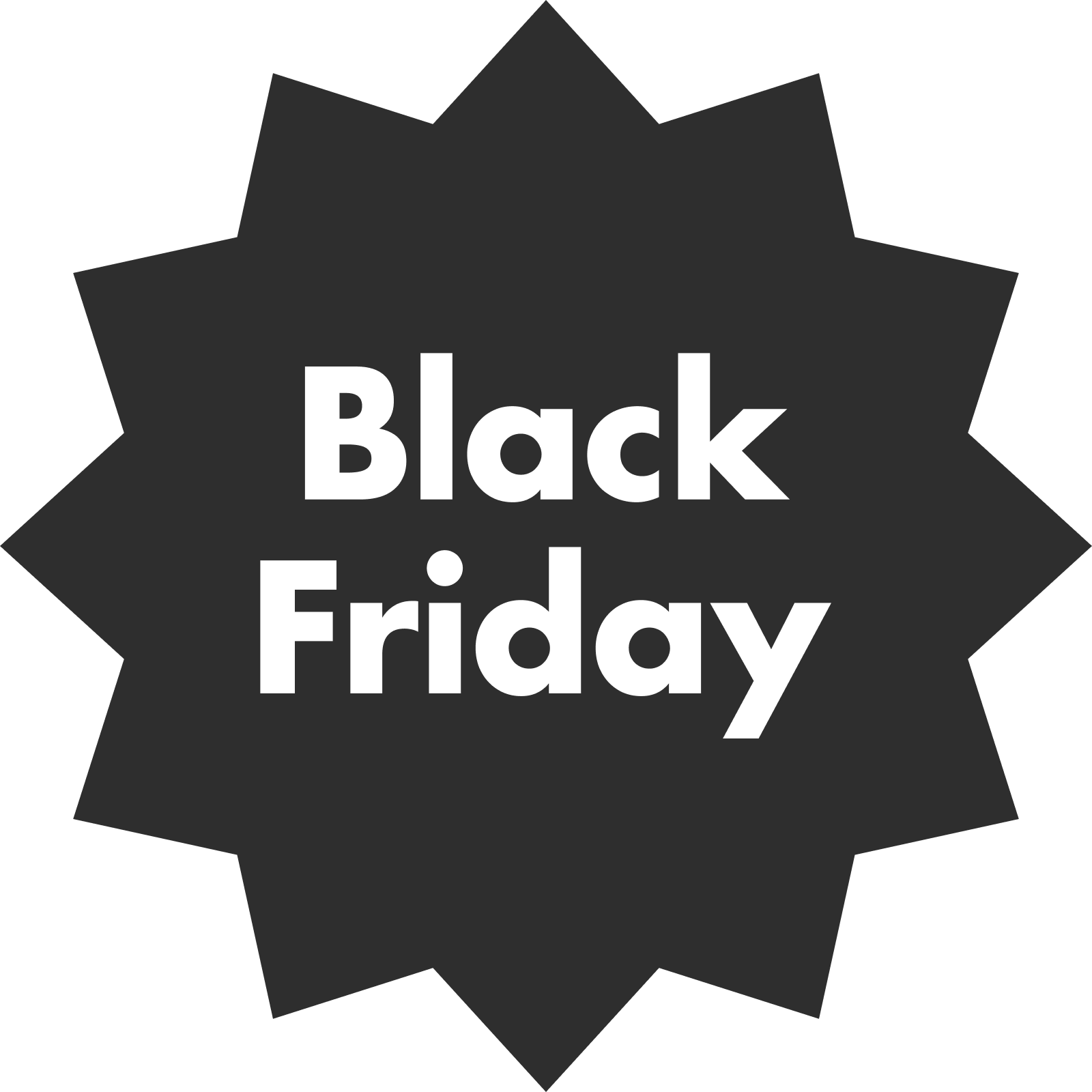 illustration of an ecommerce badge with the text BlackFriday on it