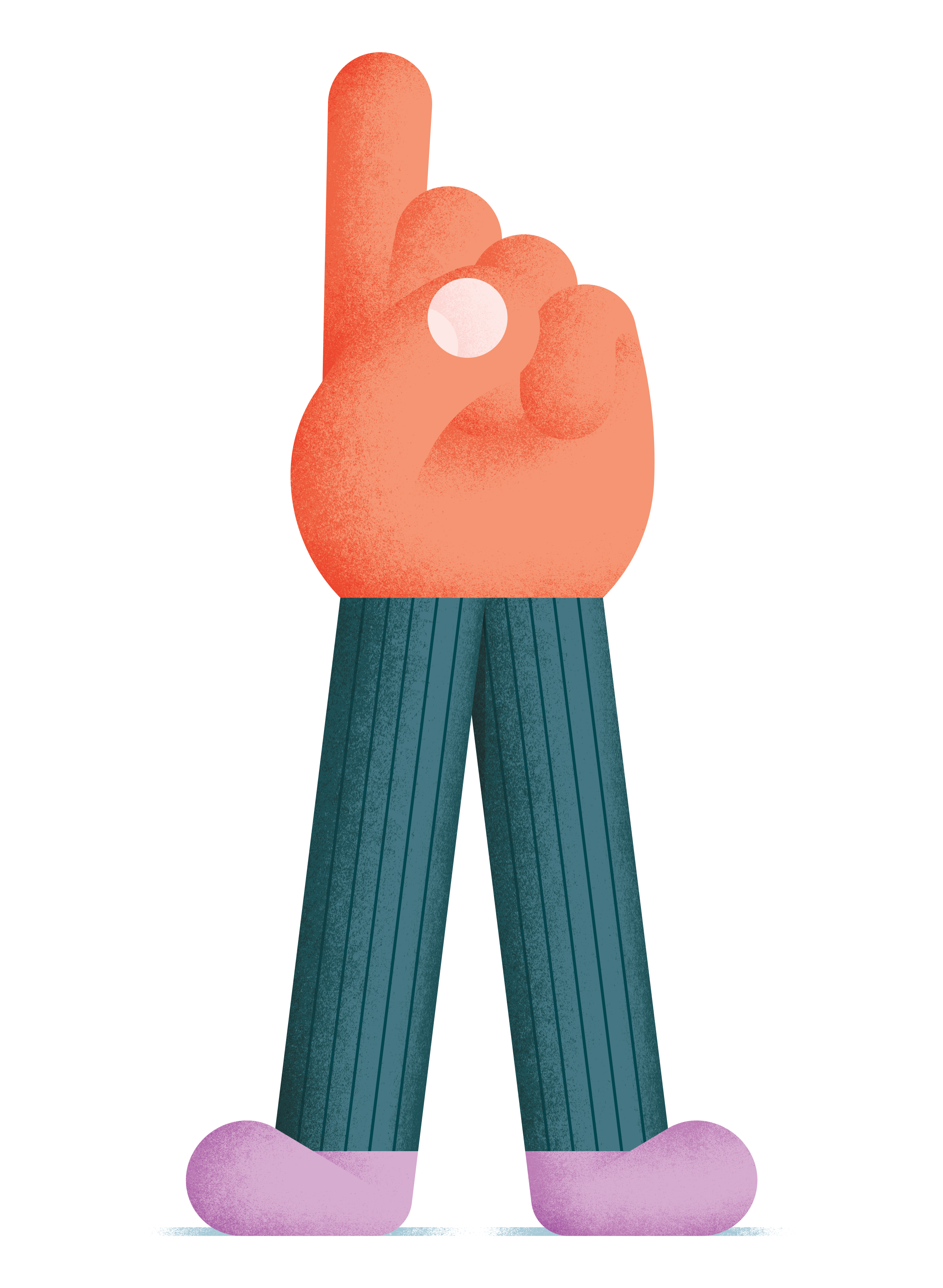 illustration of vinger pointing up on top of the shop now banner